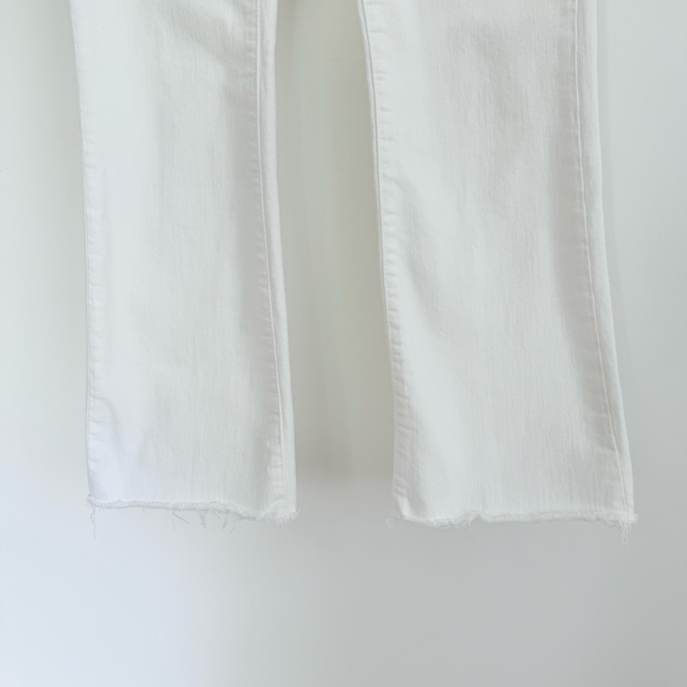 Madewell Cali Demi-Boot Jeans in Pure White Raw-Hem - Picture 5 of 11